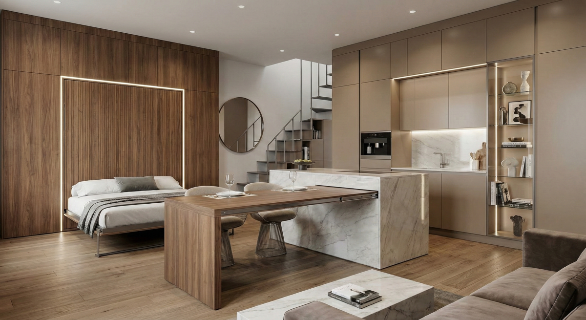 Móveis Planejados para Apartamentos Premium Compactos: Otimização com Sofisticação