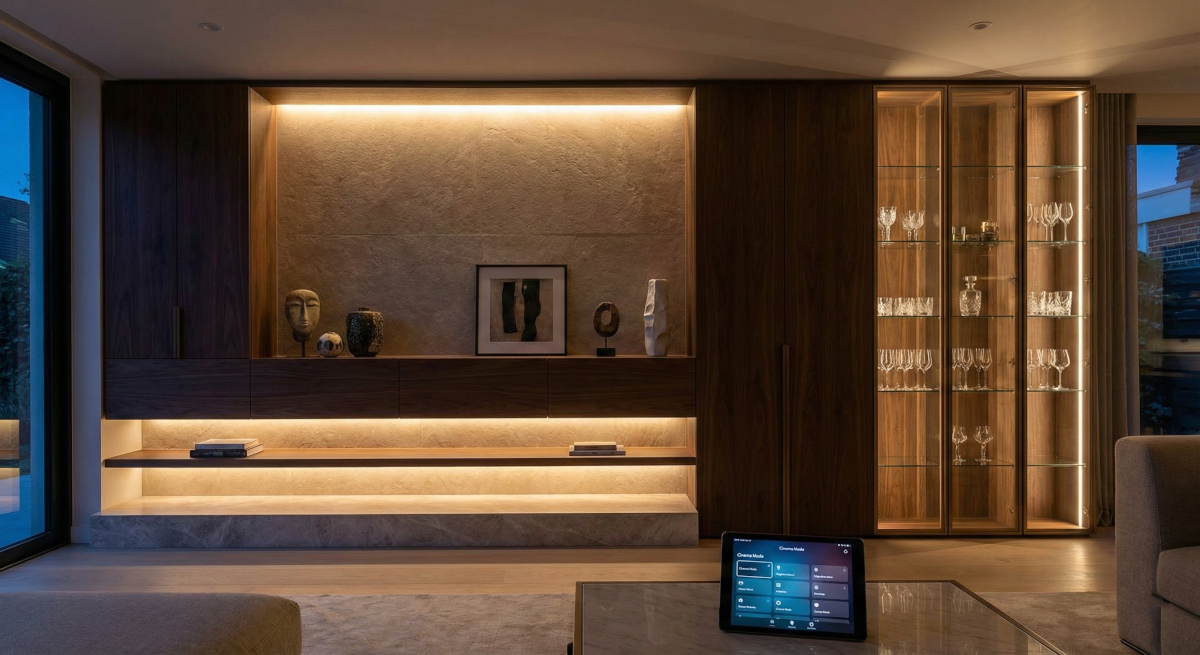 Iluminação Inteligente na Marcenaria: O Diferencial que Define o Luxo em 2026